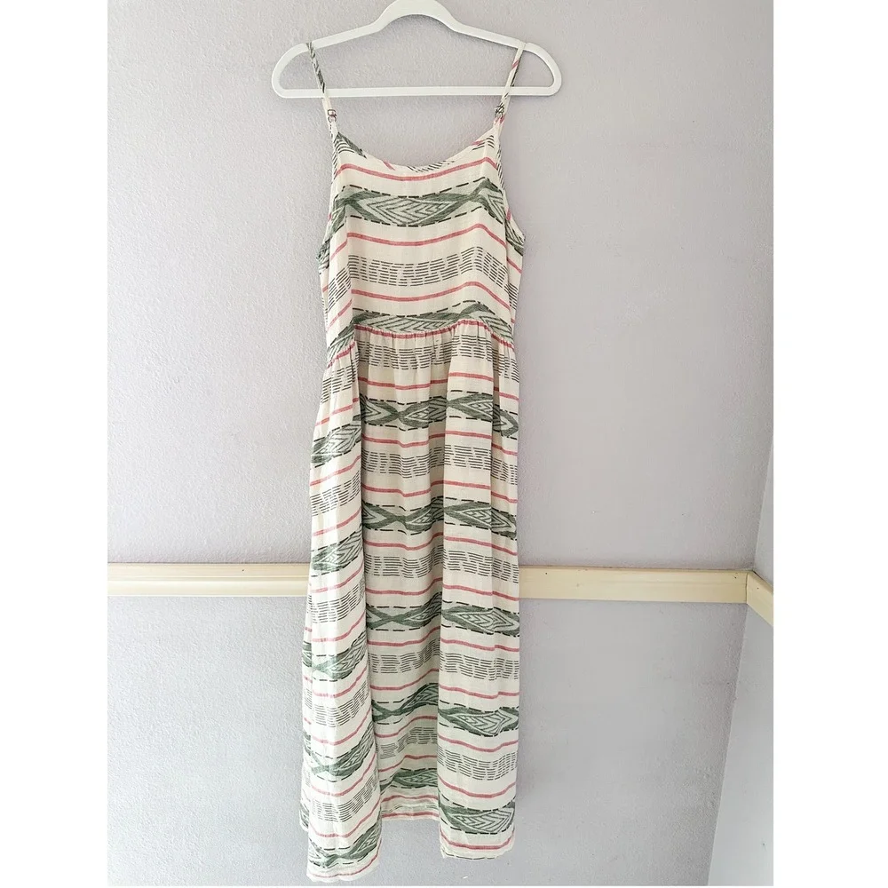 CP‎ Shades Aztec Woven Linen Lagenlook Dress Size Small